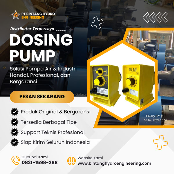 dosing pump by pt bintang hydro engineering
