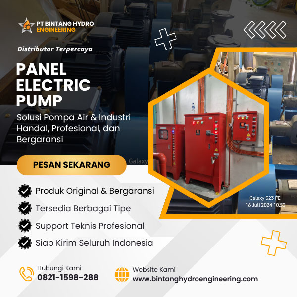 panel electric pump by pt bintang hydro engineering